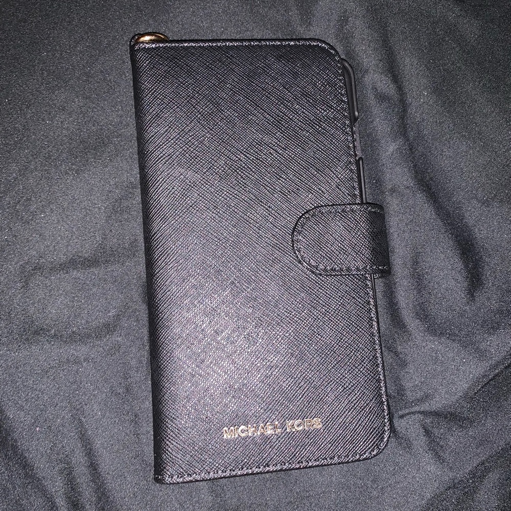 Michael Kors Black Folio Case for iPhone 7/8 PLUS